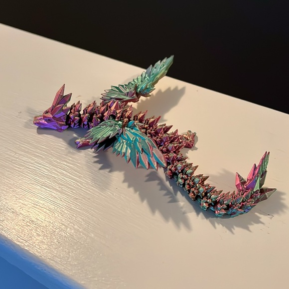 3D Printed Dragon, All Parts Movable - Picture 4 of 9